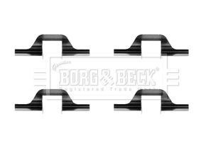 BORG & BECK Комплектующие, колодки дискового тормоза BBK1392